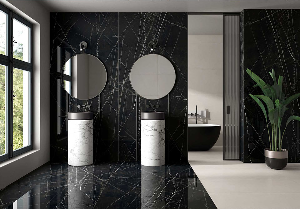 Spanish Black Marble - Absolutely Top (5) Black Marble Tiles